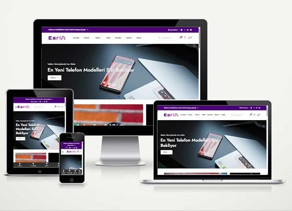 Telefon ve Bilgisayar E-Ticaret Web Paketi Eari