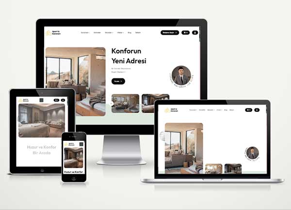 Otel - Bungalov Kiralama Web Sitesi Basic