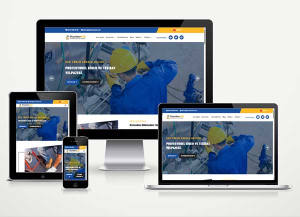 Kanalizasyon Tesisat Firma Web Site Paketi Plumberhub